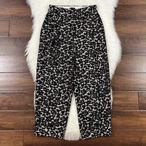 NEW J.‎ Crew Collection Size 0 Black French Lace Cropped Pants E6534